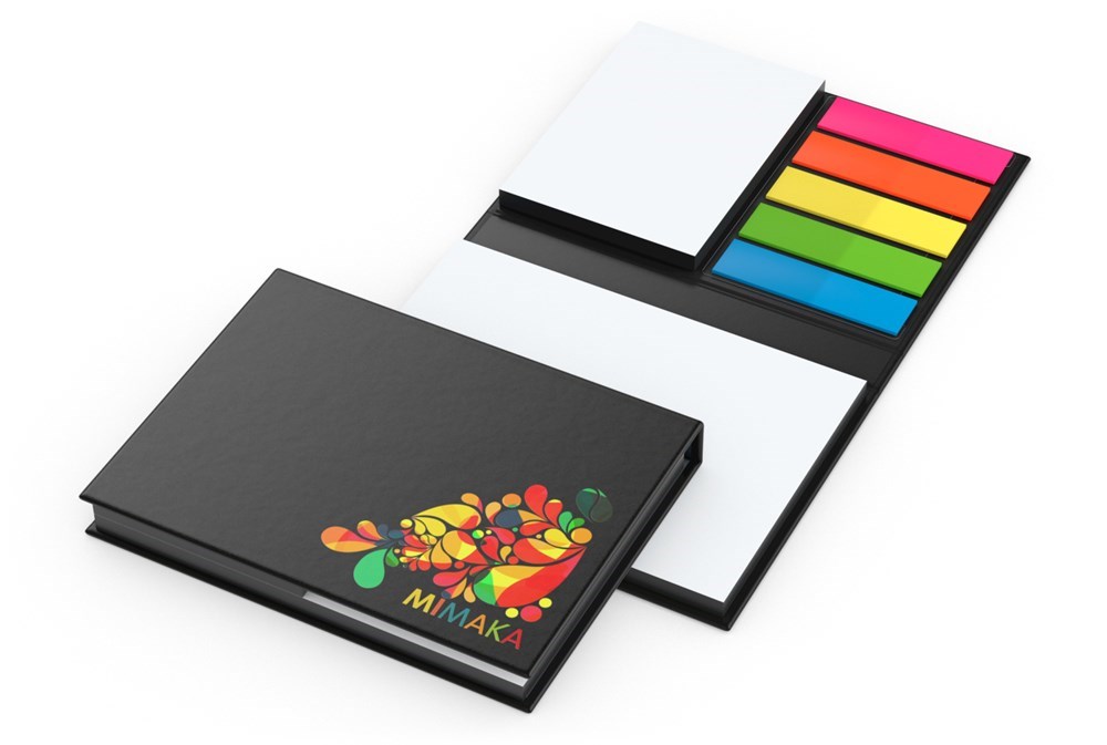 Haftnotiz-Set London Bookcover White Bestseller, gloss-individuell, Farbschnitt schwarz