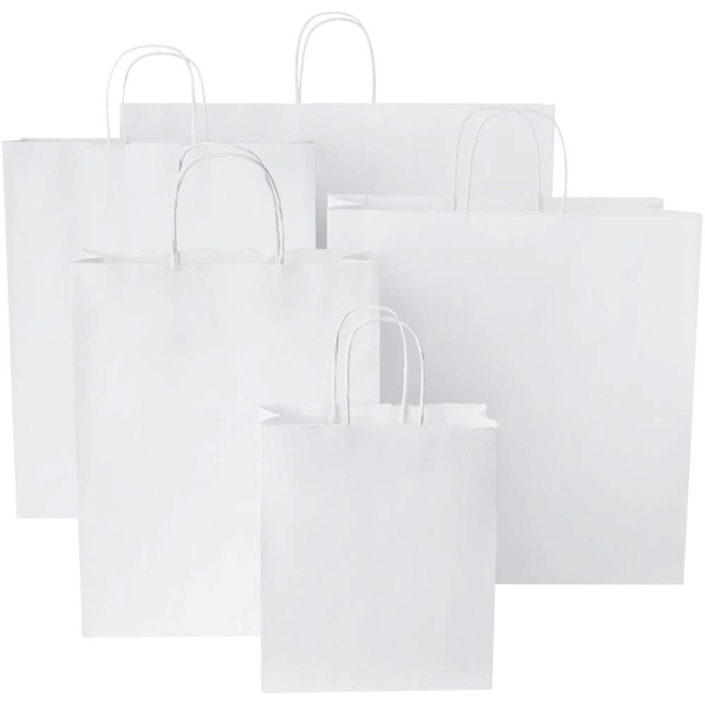 Kraftpapiertasche 80-90 g/m² mit gedrehten Griffen – 34 × 20 × 35 cm