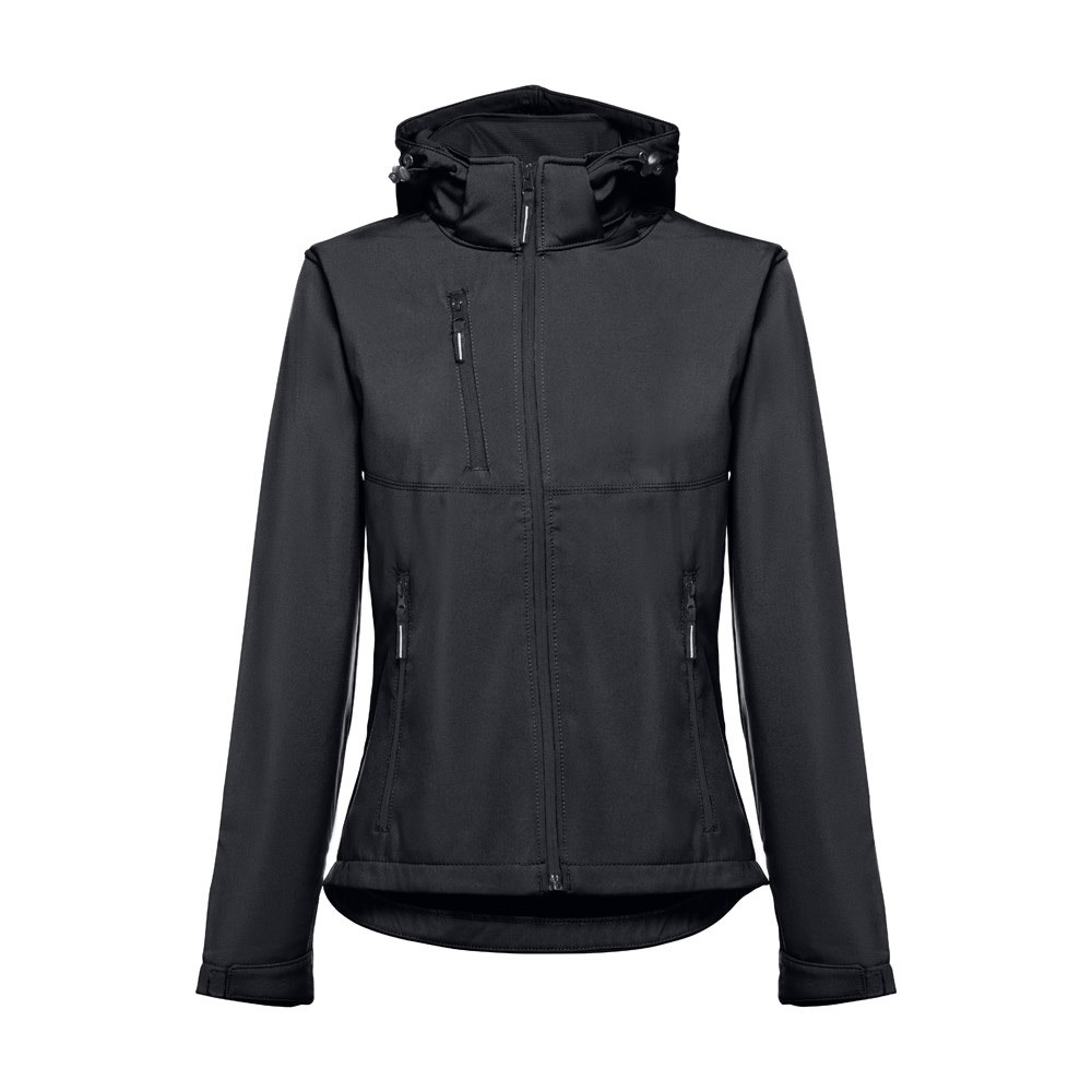 THC ZAGREB WOMEN. Gürtel-Softshell-Jacke für Damen - Schwarz