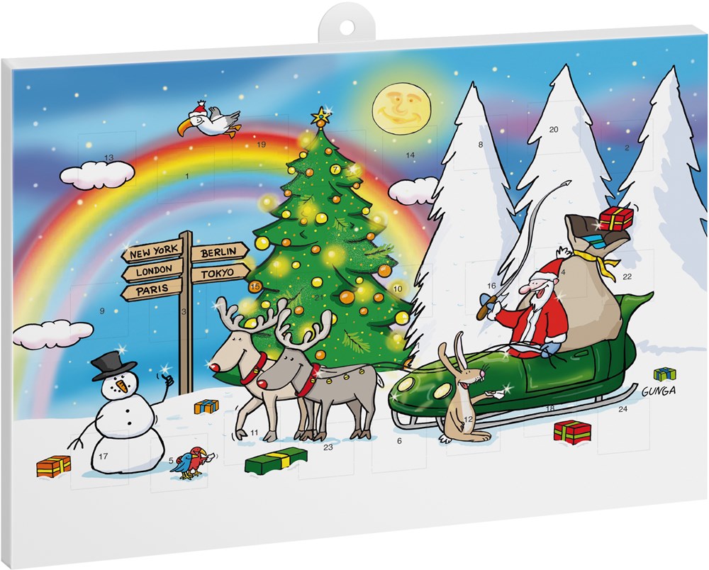 reinpapier® Classic-Adventskalender STANDARDMOTIV, Alles wird gut - M073