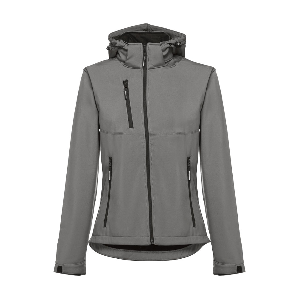 THC ZAGREB WOMEN. Gürtel-Softshell-Jacke für Damen - grau