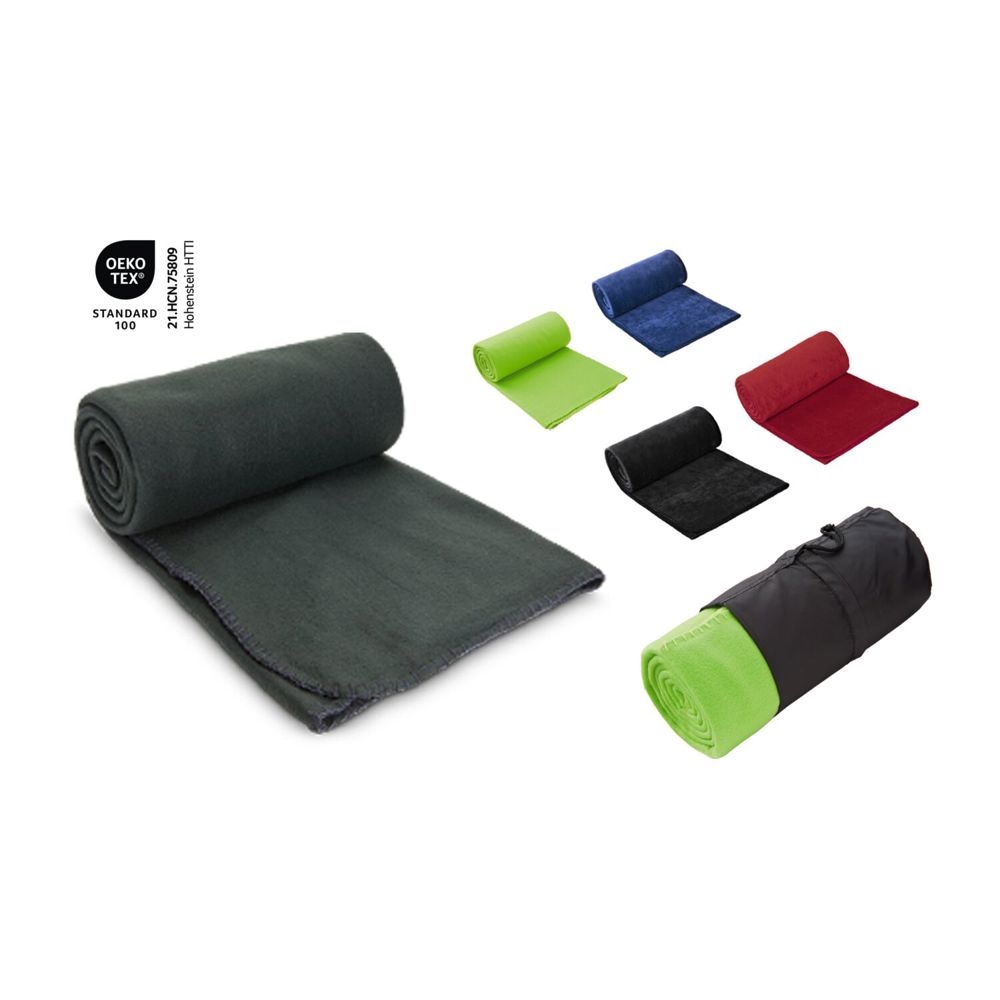 Fleecedecke Basic apfelgrün - 120 x 150 cm, 180 g/m²