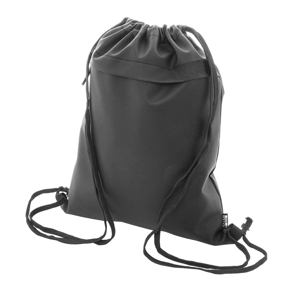 Pudrow - RPET drawstring bag - Schwarz