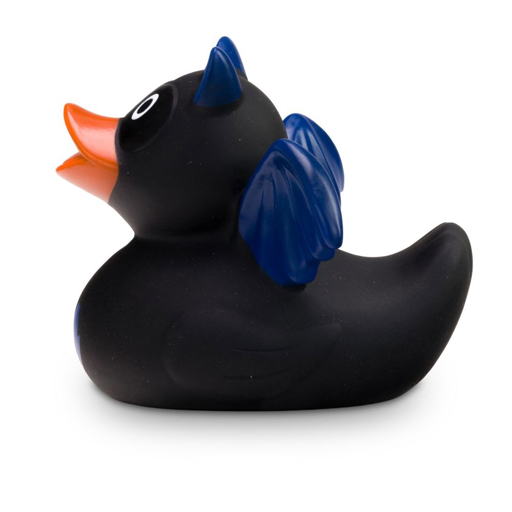 Werbeente Batduck Superheld schwarz-blau