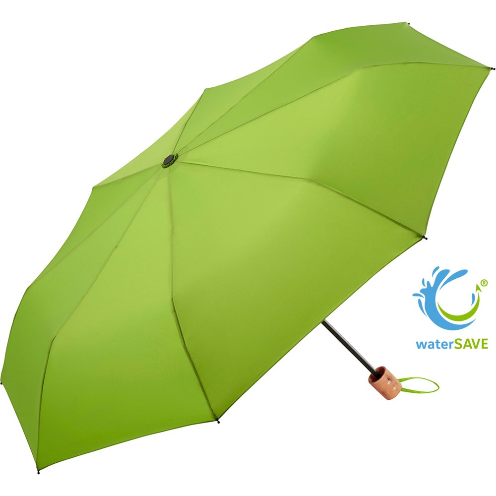 9158 Taschenschirm ÖkoBrella Shopping - limette wS