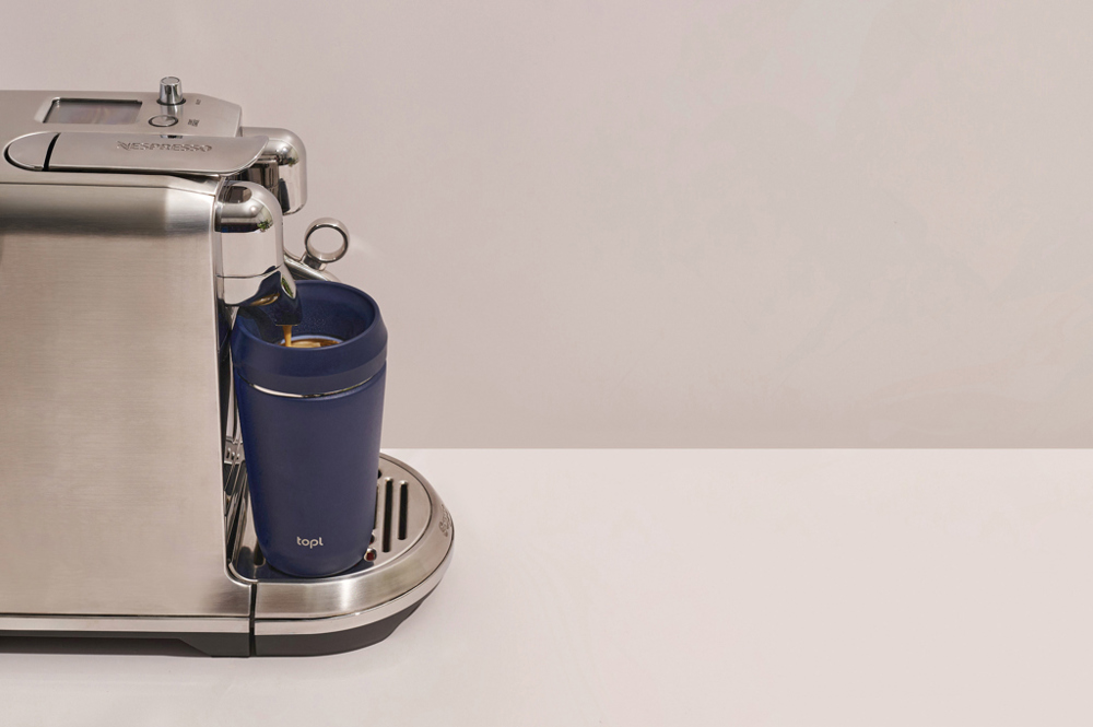 Topl-Trinkbecher aus rec. Stahl mit 360-Grad-Deckel 354ml