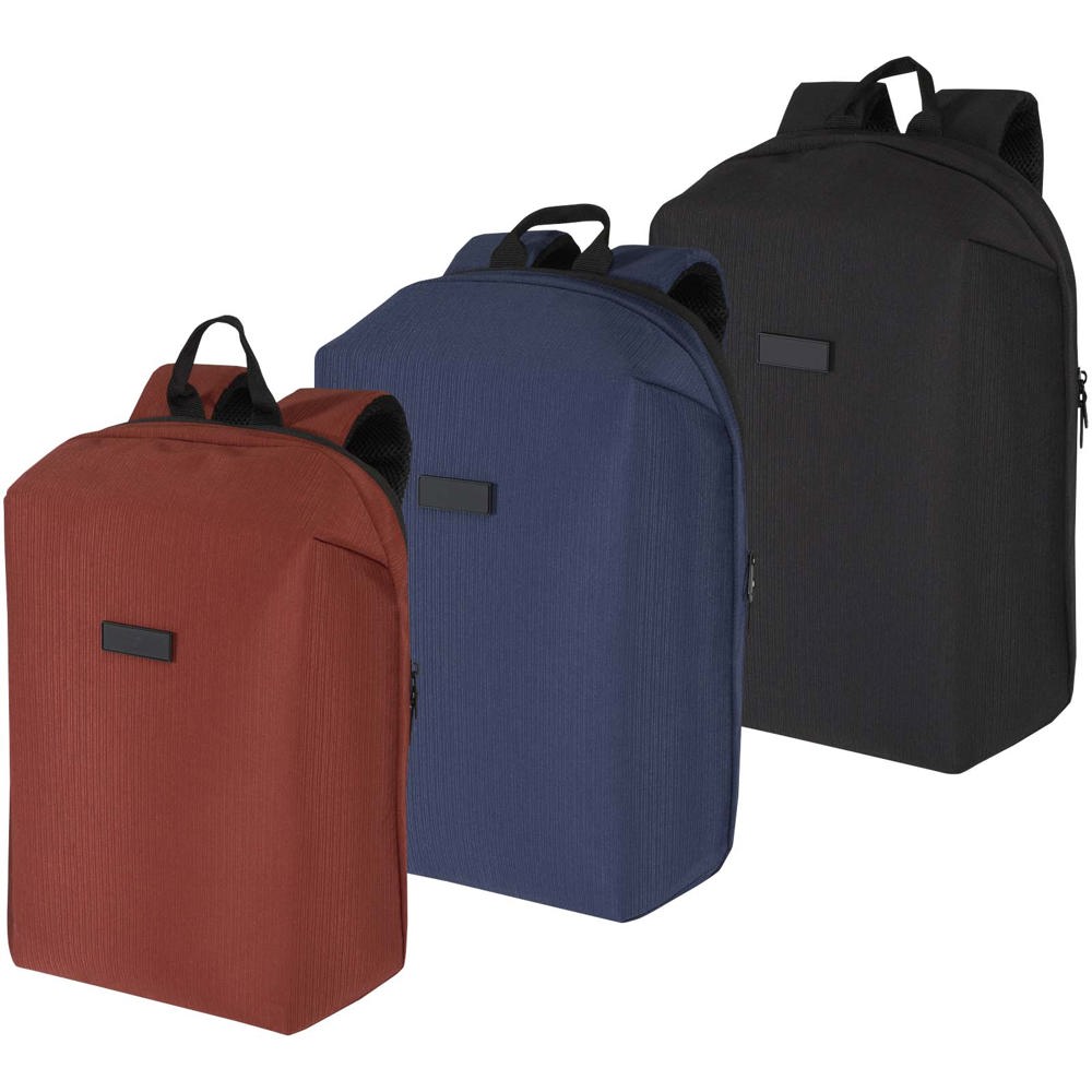Luma 15" GRS Laptop-Rucksack aus recyceltem Material mit Diebstahlschutz 10L