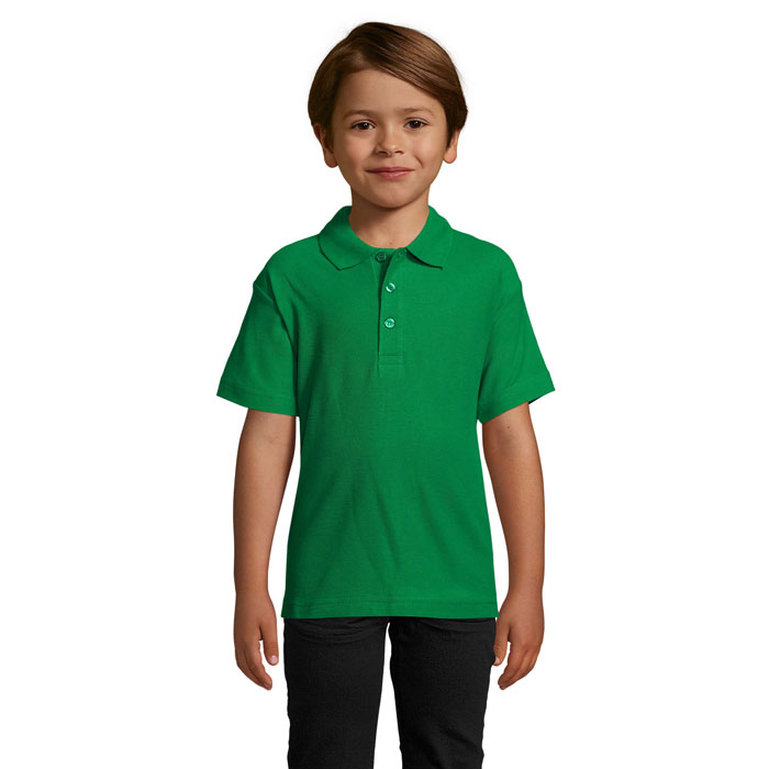 SUMMER II KIDS - SUMMER II KIDS Polo 170g - Kelly Green