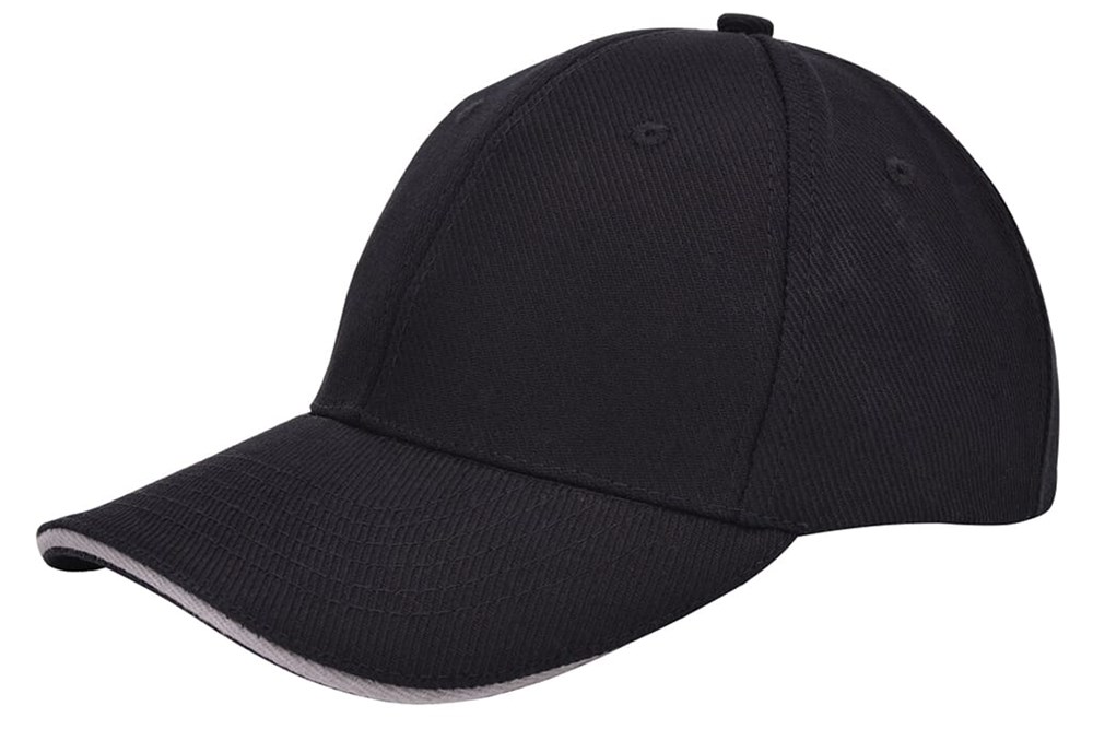 Canvas Sandwich Cap - Schwarz (Black) / Grau