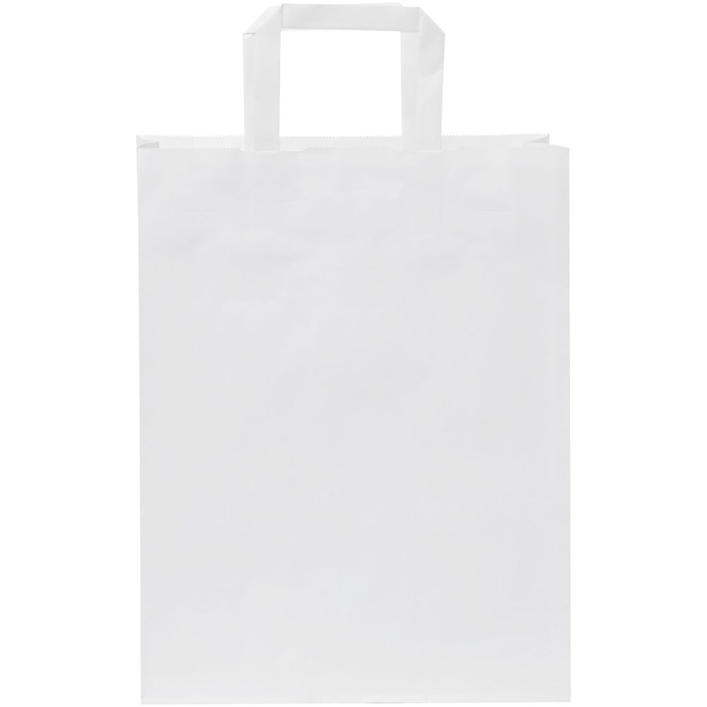 Kraftpapiertasche 80-90 g/m² mit flachen Griffen – 25 × 11 × 31 cm