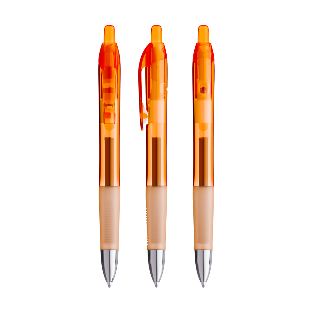 BIC® Intensity® Gel Clic - Transparent Orange/ Transparent Orange/ Schwarze Tinte
