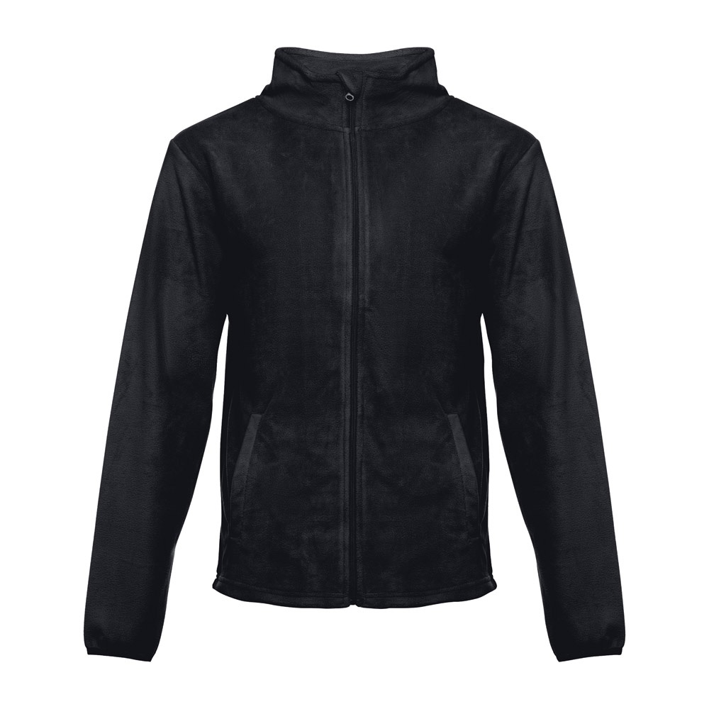 THC HELSINKI. Herren-Fleecejacke aus Polyester - Schwarz