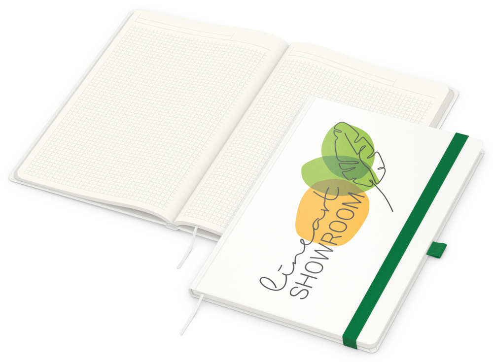 Notizbuch Match-Book Recycling - Grün