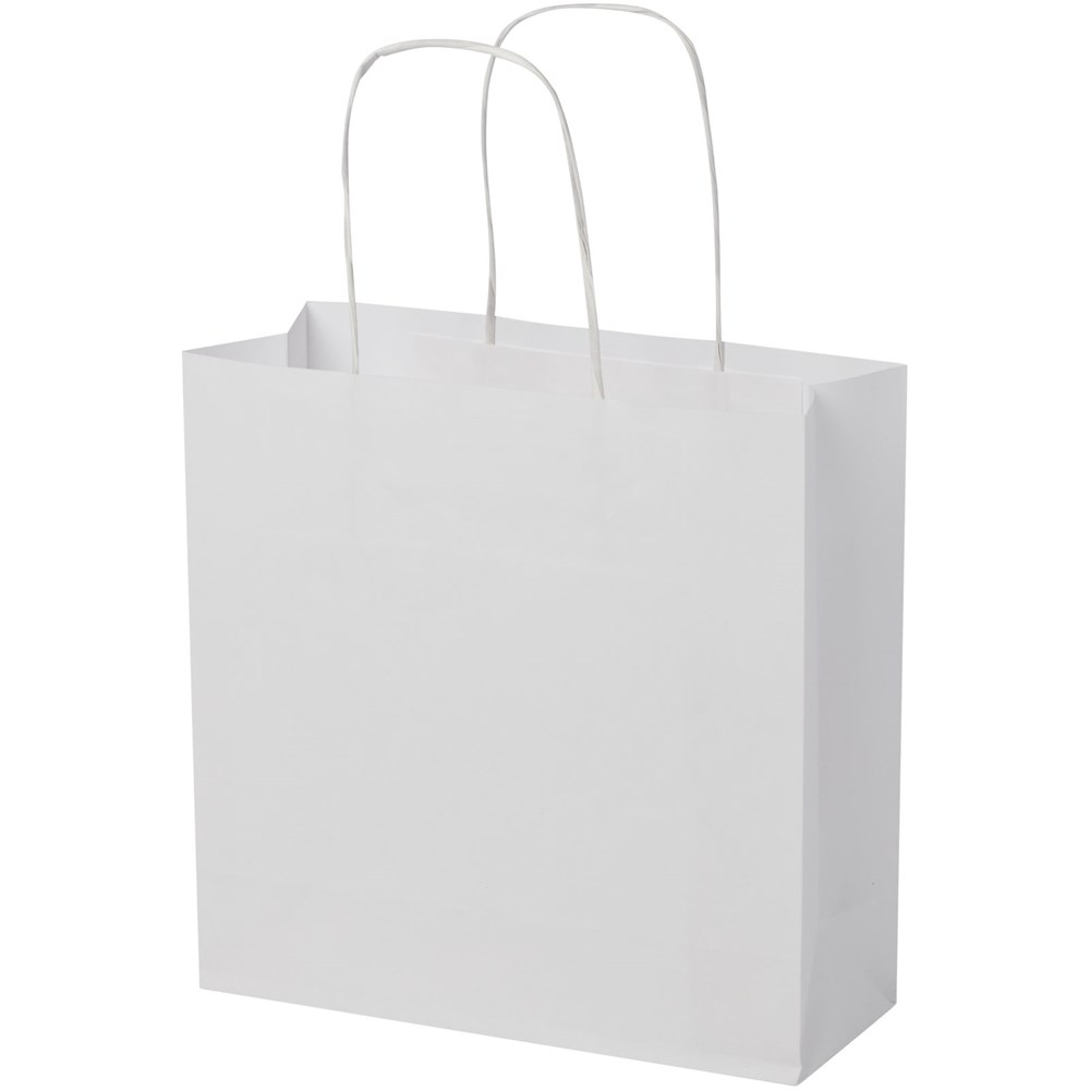 Kraftpapiertasche 120 /m² mit gedrehten Griffen – 24 × 9 × 24 cm