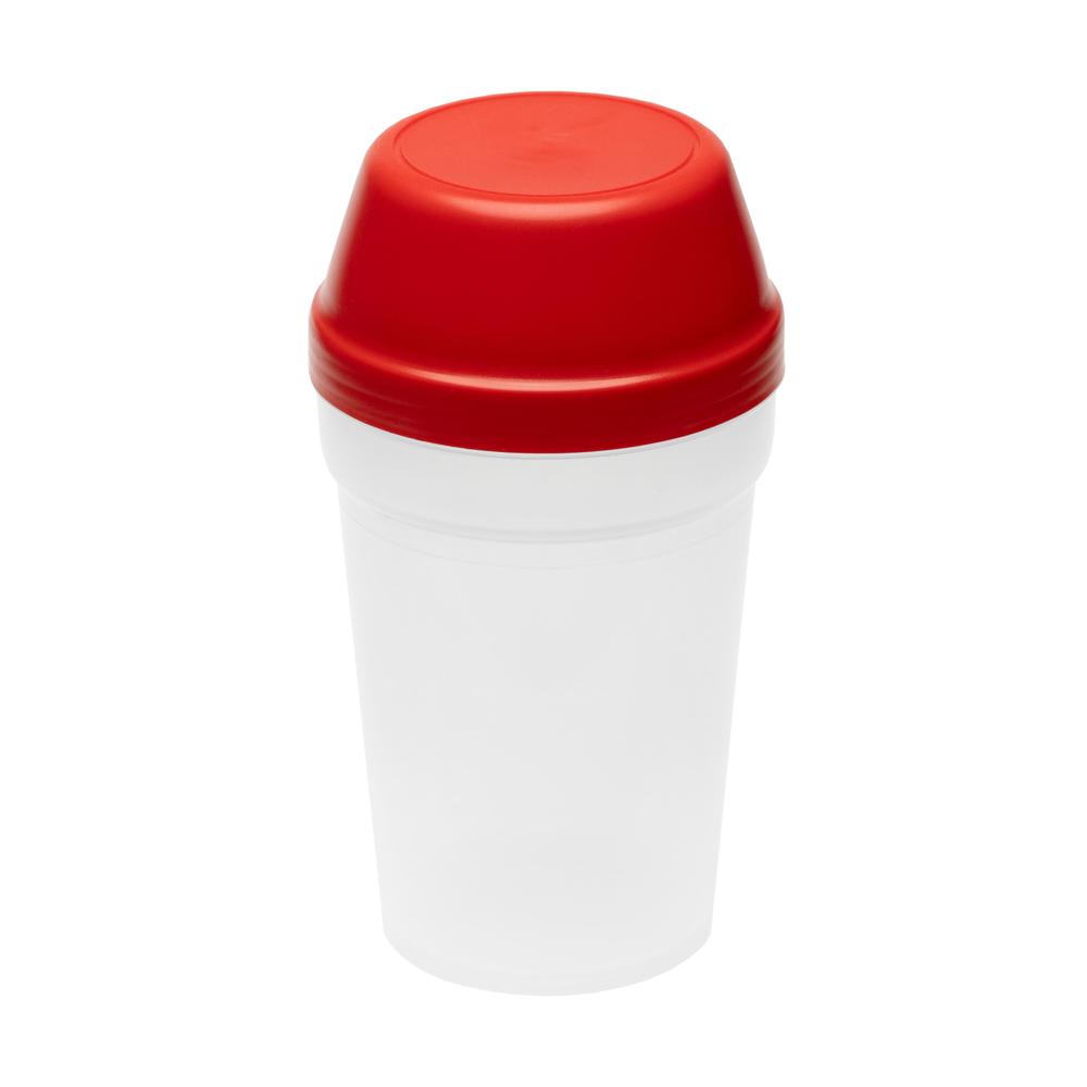 Shaker "Multi", 0,30 l - transparent/standard-rot