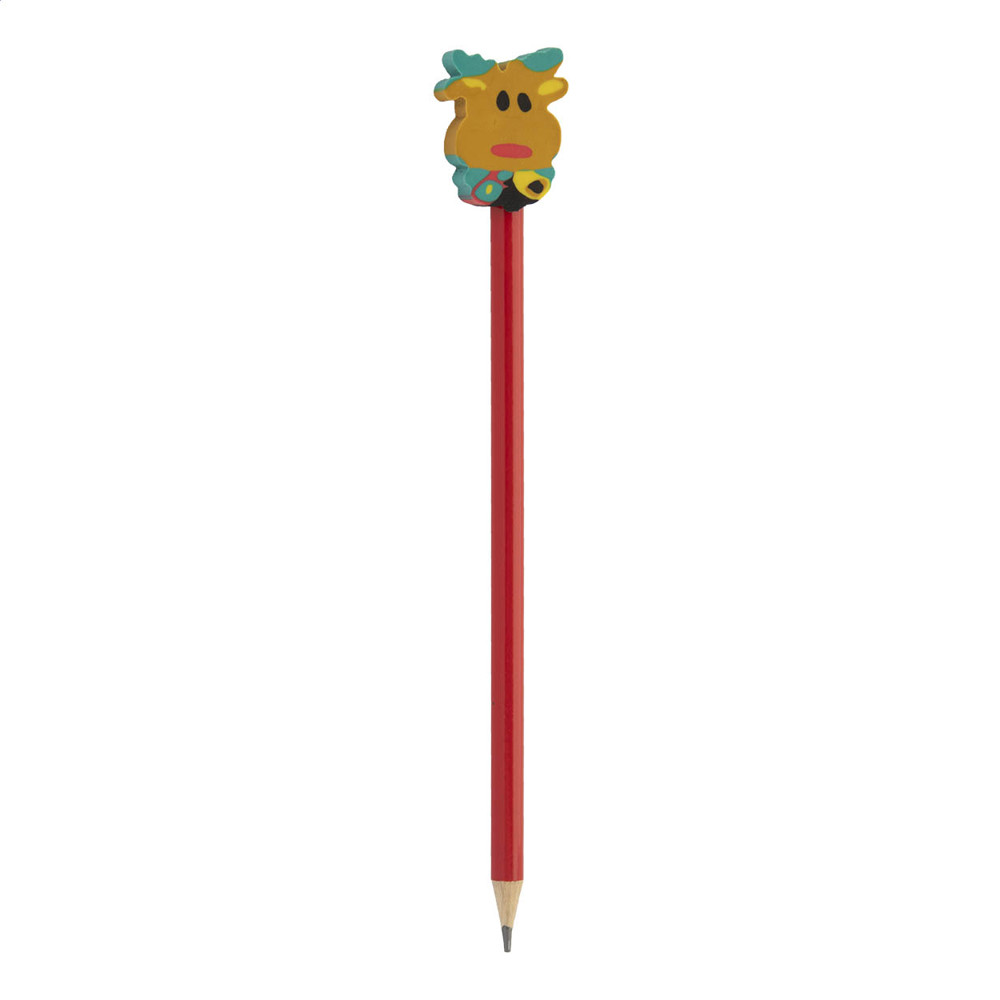 Ramsvika - Bleistift mit Weihnachtsfigur, - rot