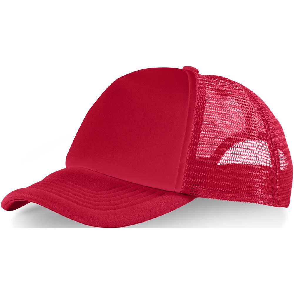 Trucker Kappe mit 5 Segmenten - rot, rot