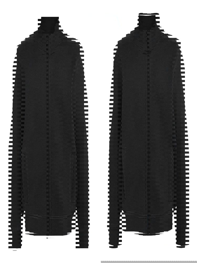 BS Harlem Pullover mit durchgehendem Reißverschluss, 280 gr/m² - Schwarz (Black)