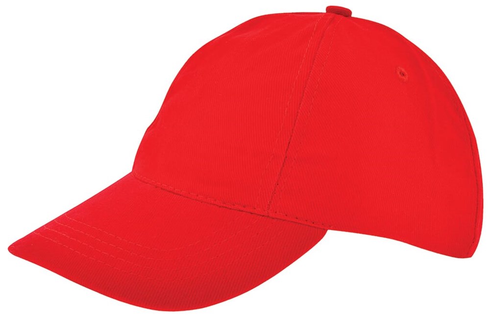 Kids Brushed Promo Cap - Rot (PMS 199c) / Rot