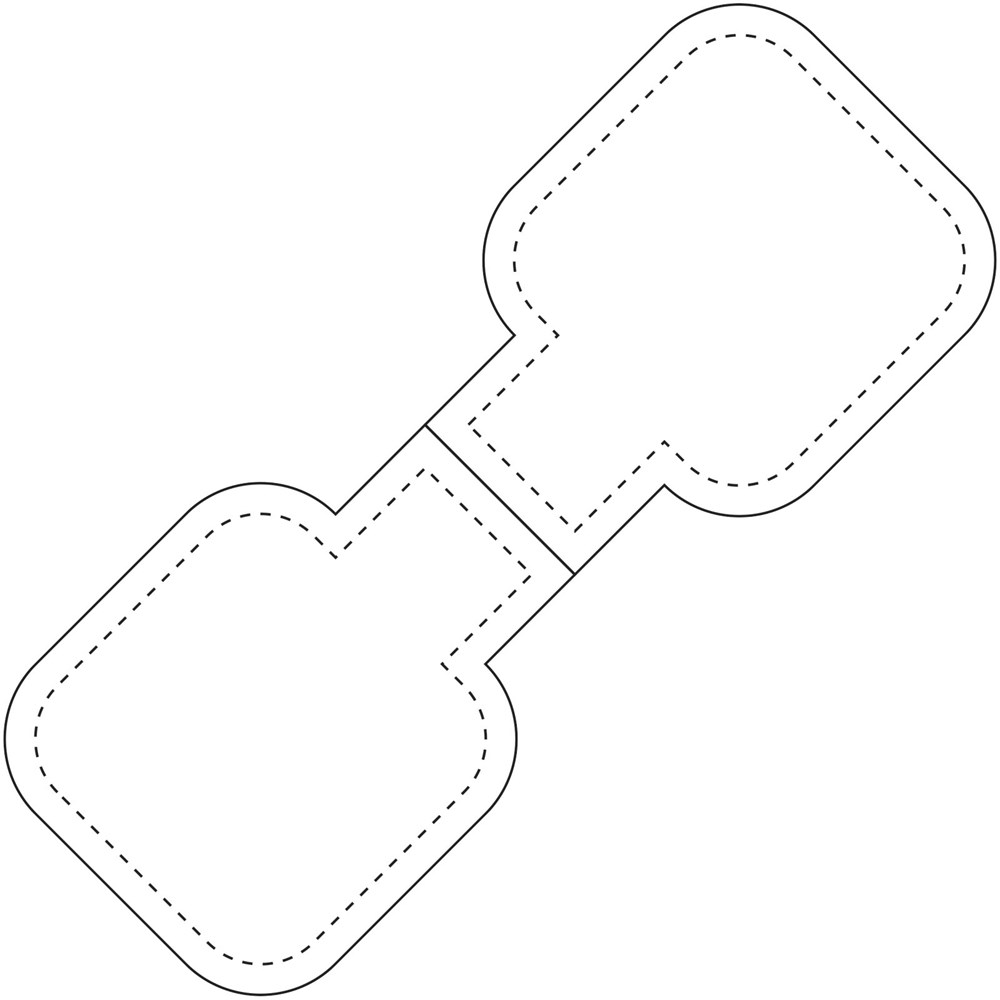 RFX™ M-10 Quadratischer, reflektierender PVC Magnet