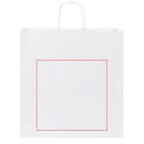 Kraftpapiertasche 80-90 g/m² mit gedrehten Griffen – 34 × 20 × 35 cm