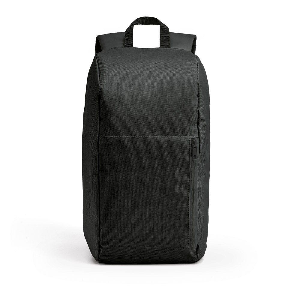 LUGANE. 600D Polyester-Rucksack - Schwarz
