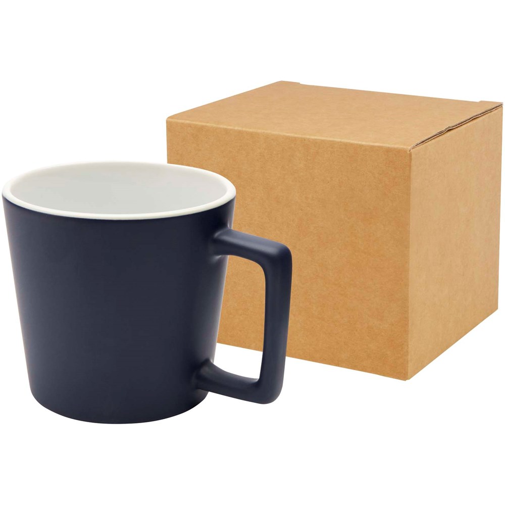 Cali 370 ml Keramiktasse mit matter Oberfläche - Navy Blue