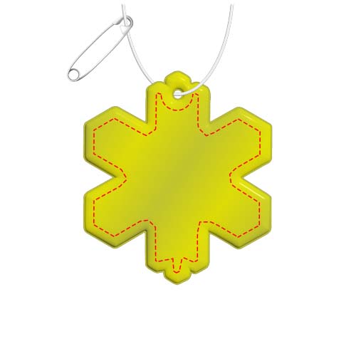 RFX™ H-10 Reflektierender PVC-Anhänger Schneeflocke