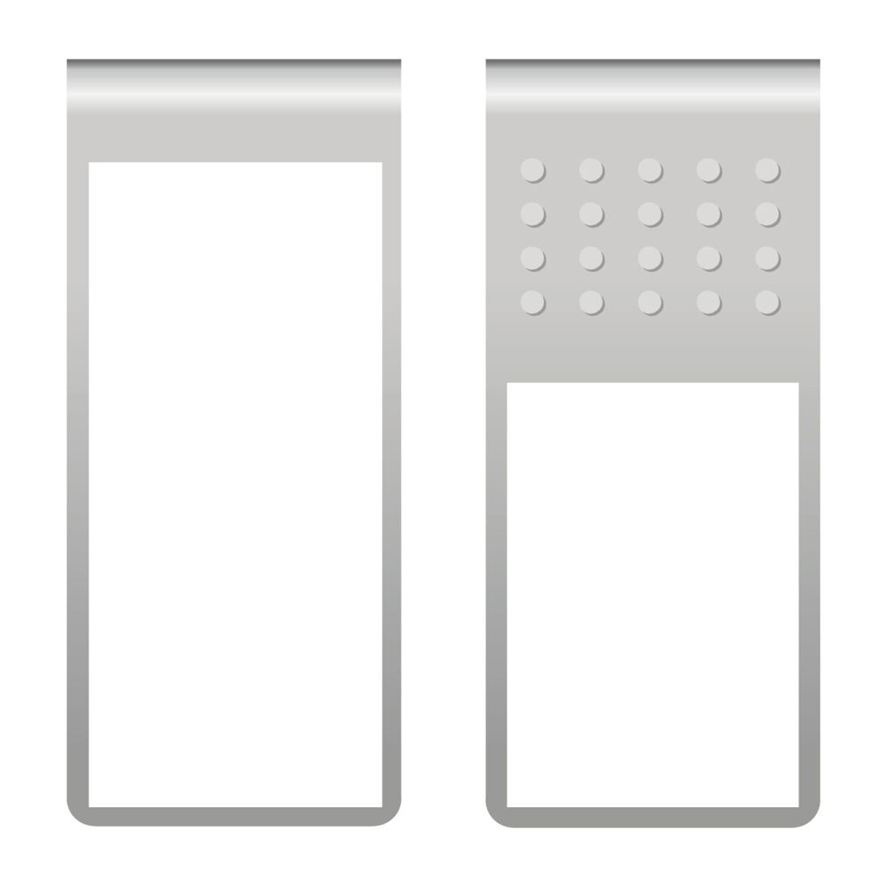 ROMINOX® Mehrweg-Büroklammer Straight Clip XL ohne Noppen, idealer Mailingartikel für Dokumente, bis zu 35 Seiten Klemmkraft