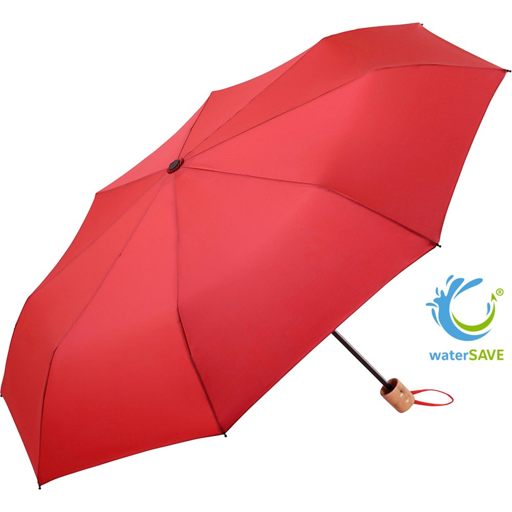 9158 Taschenschirm ÖkoBrella Shopping - rot wS