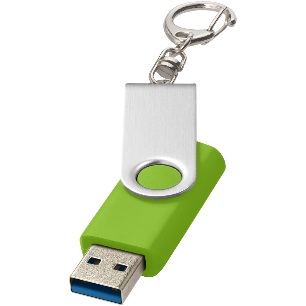 Rotate USB-Stick 3.0 mit Schlüsselanhänger - limone