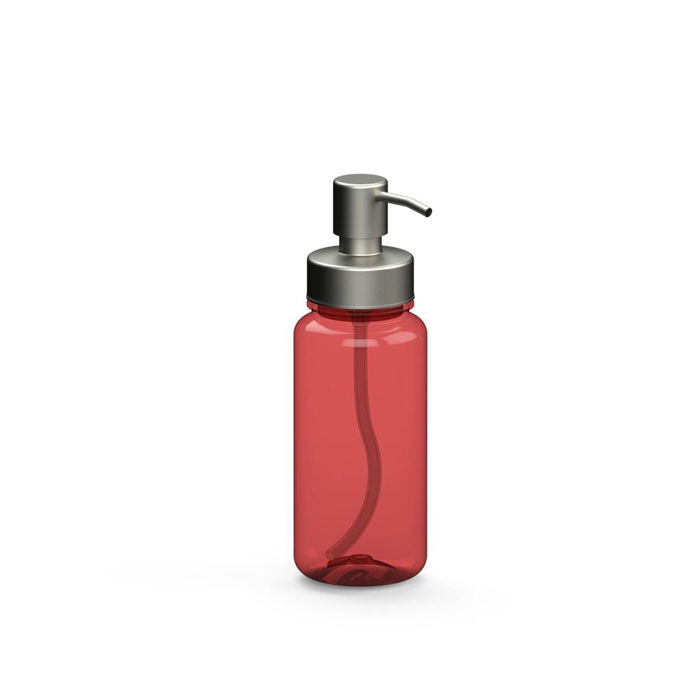 Seifenspender "Superior", 400 ml - transparent-rot