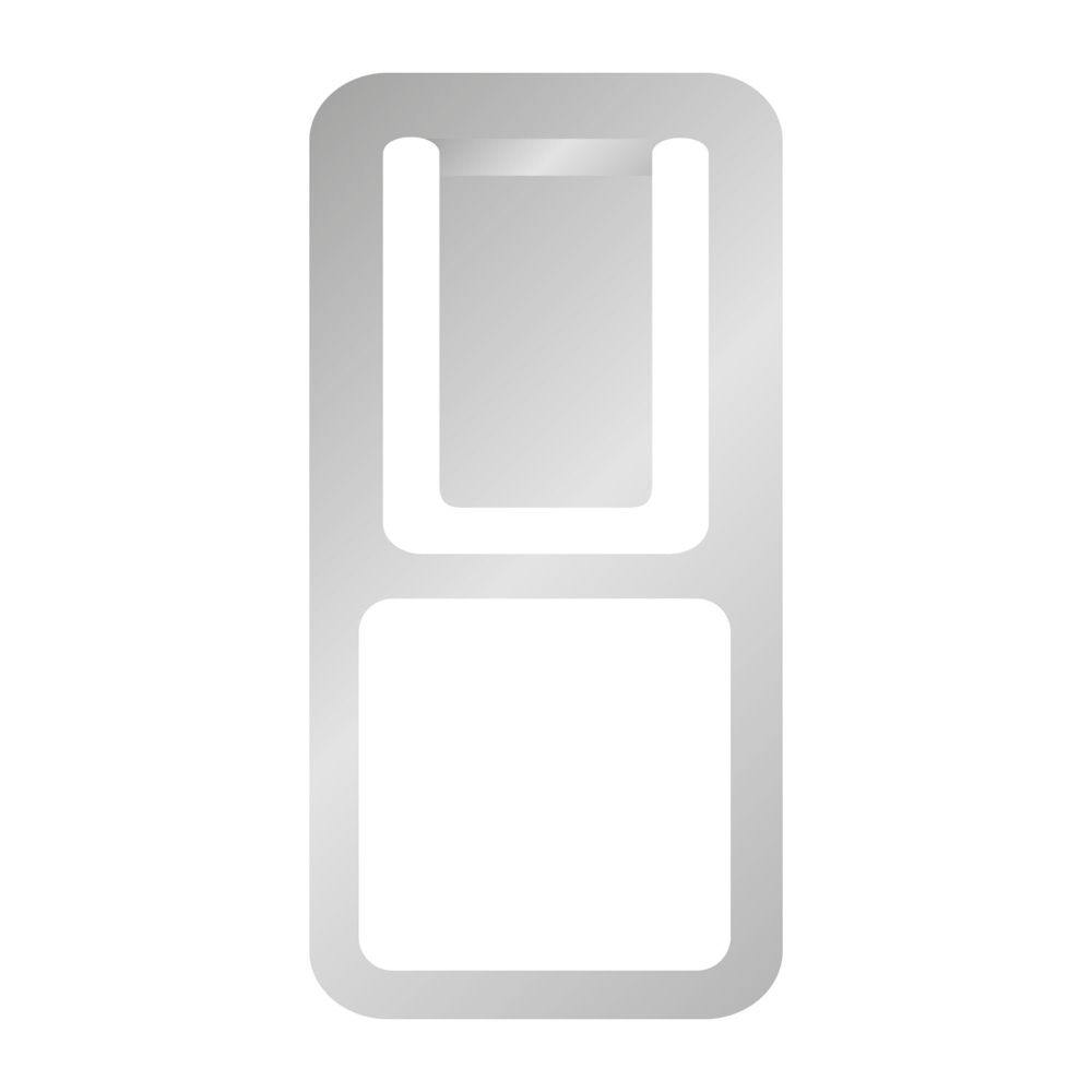 ROMINOX® Mehrweg-Büroklammer Easy Clip, idealer Mailingartikel für Dokumente, bis zu 4 Seiten Klemmkraft