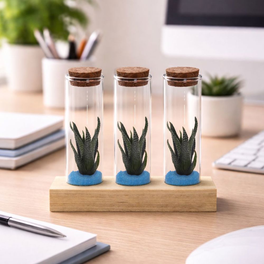 Tiny Treasurez® - Trio tube & wood, Hellrosa