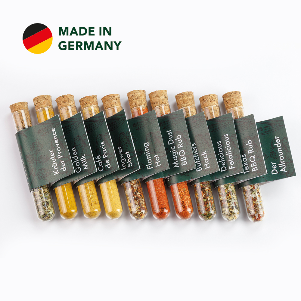 Reagenzglas mit Gewürzmischung