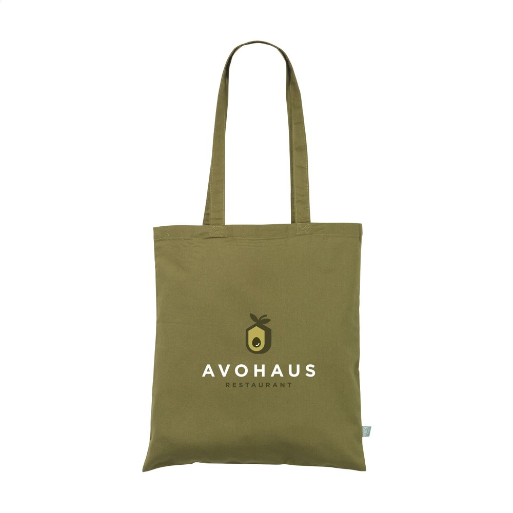 Organic Cotton Shopper Colour (140 g/m²) Tasche - olivgrün (± PMS 574C)