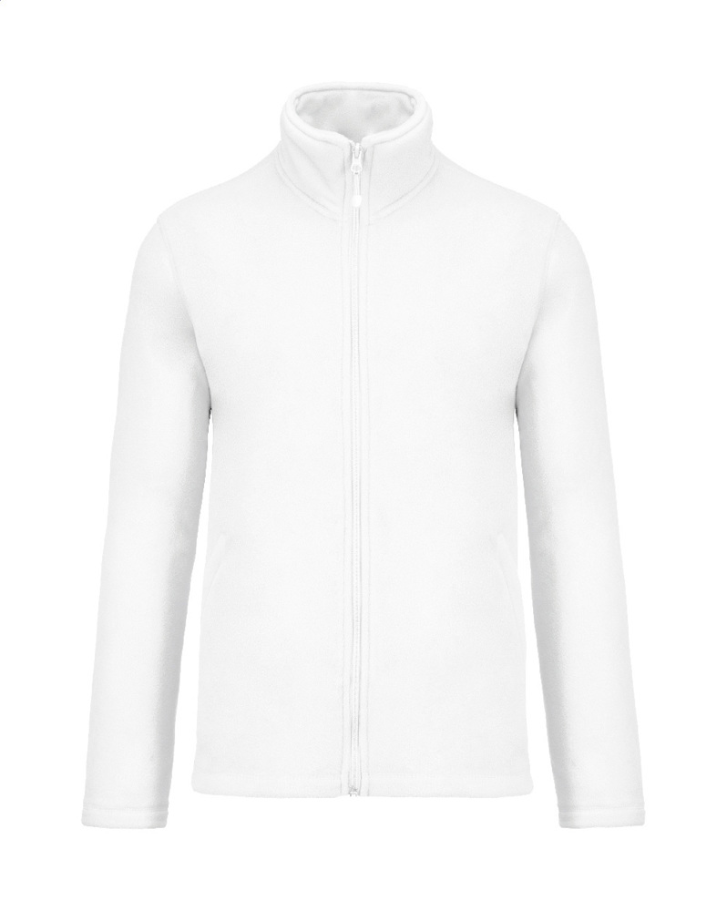 KA911 - Fleecejacke mit durchgehendem Reißverschluss - Weiß