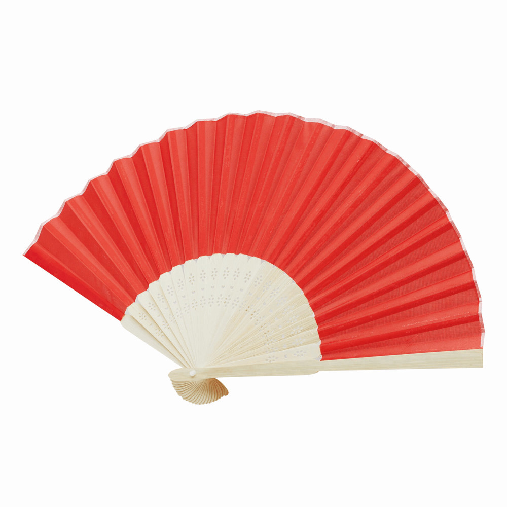 BAMBOO COOL - Faltbarer Fächer - rot
