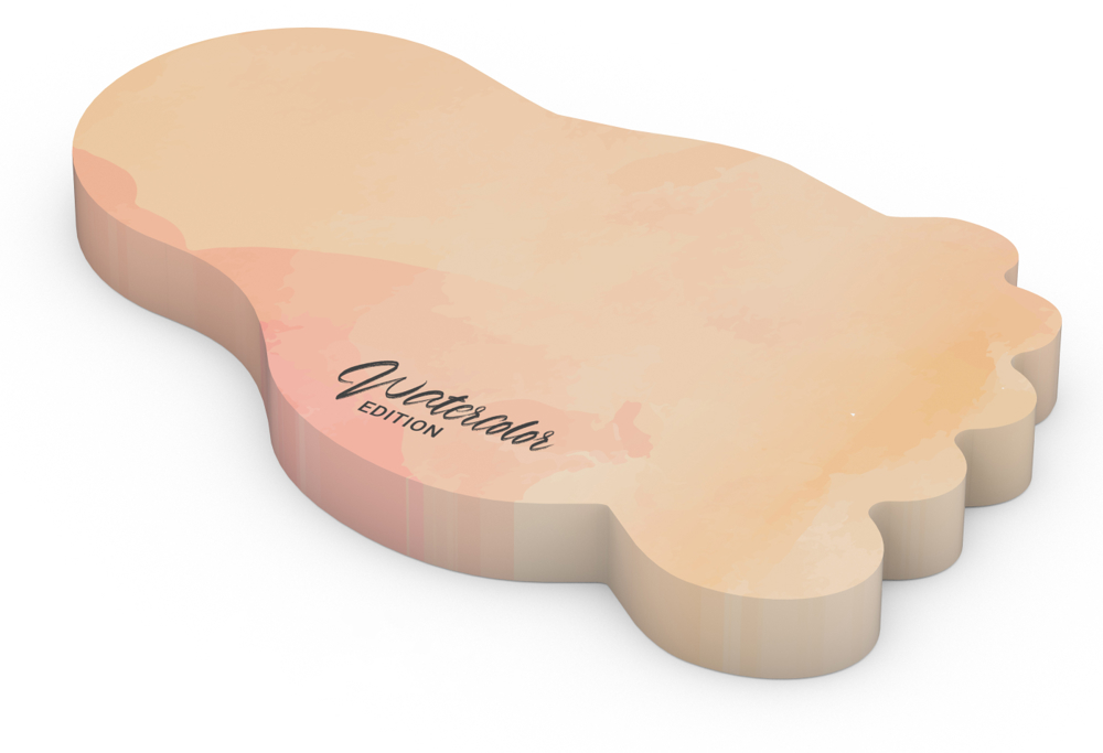 Haftnotiz Form 125 × 72, 100 Blatt, Fuß