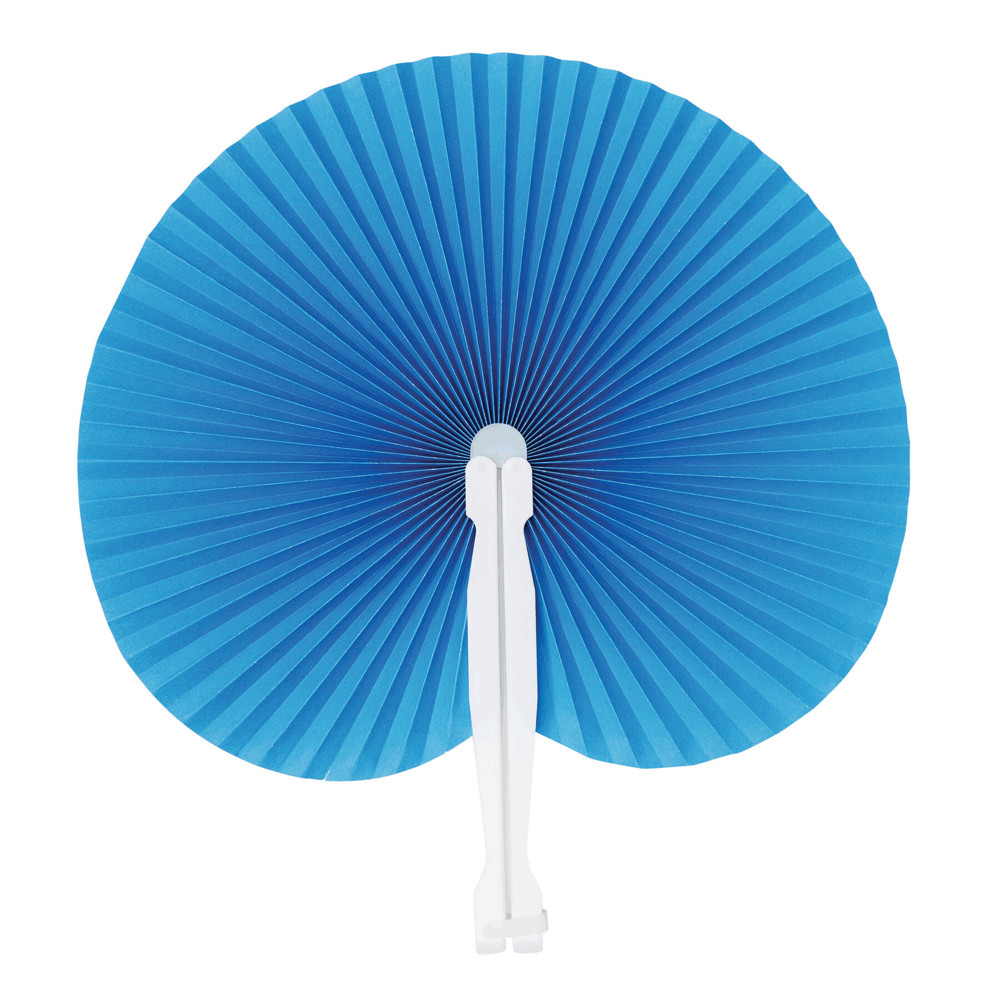 PEACOCK - Faltbarer Fächer - blau
