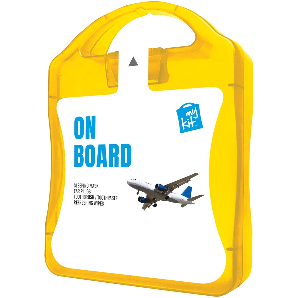 MyKit Flugzeug Reiseset - Transparent Gelb