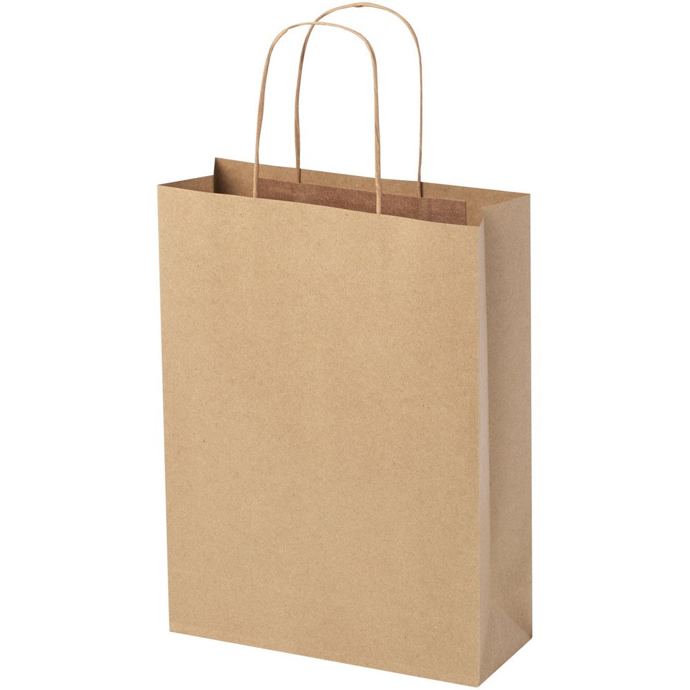 Kraftpapiertasche 120 g/m² mit gedrehten Griffen – 24 × 9 × 32 cm