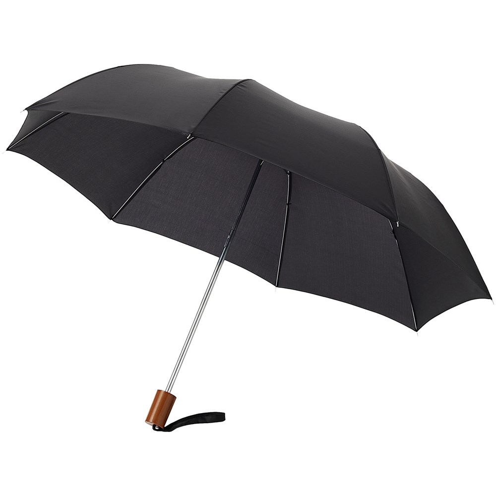 Oho 20" Kompaktregenschirm - schwarz