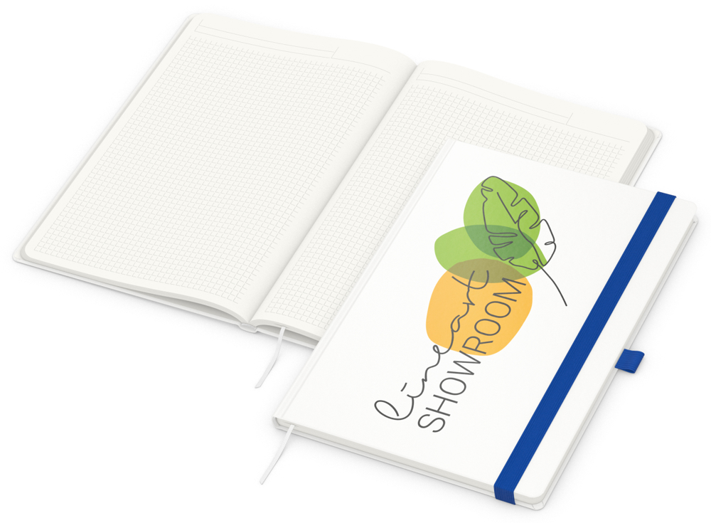 Notizbuch Match-Book Recycling - mittelblau