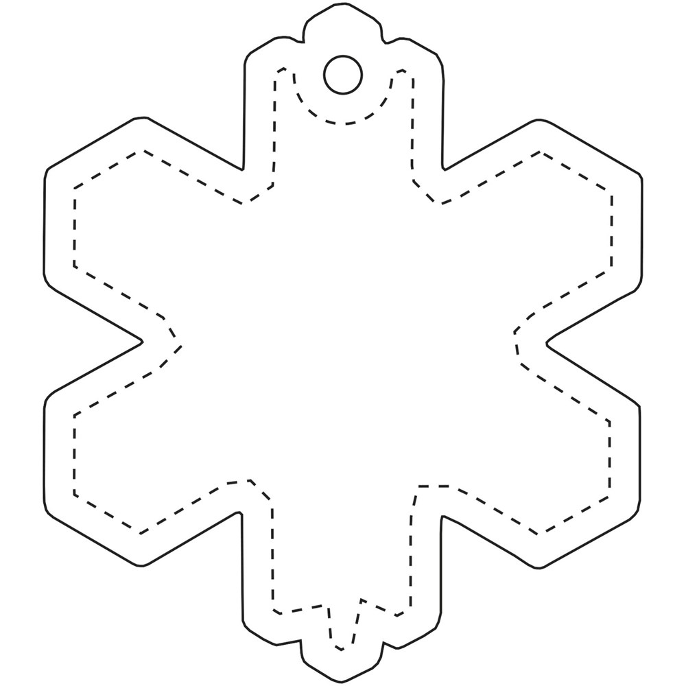 RFX™ H-10 Reflektierender TPU-Anhänger Schneeflocke