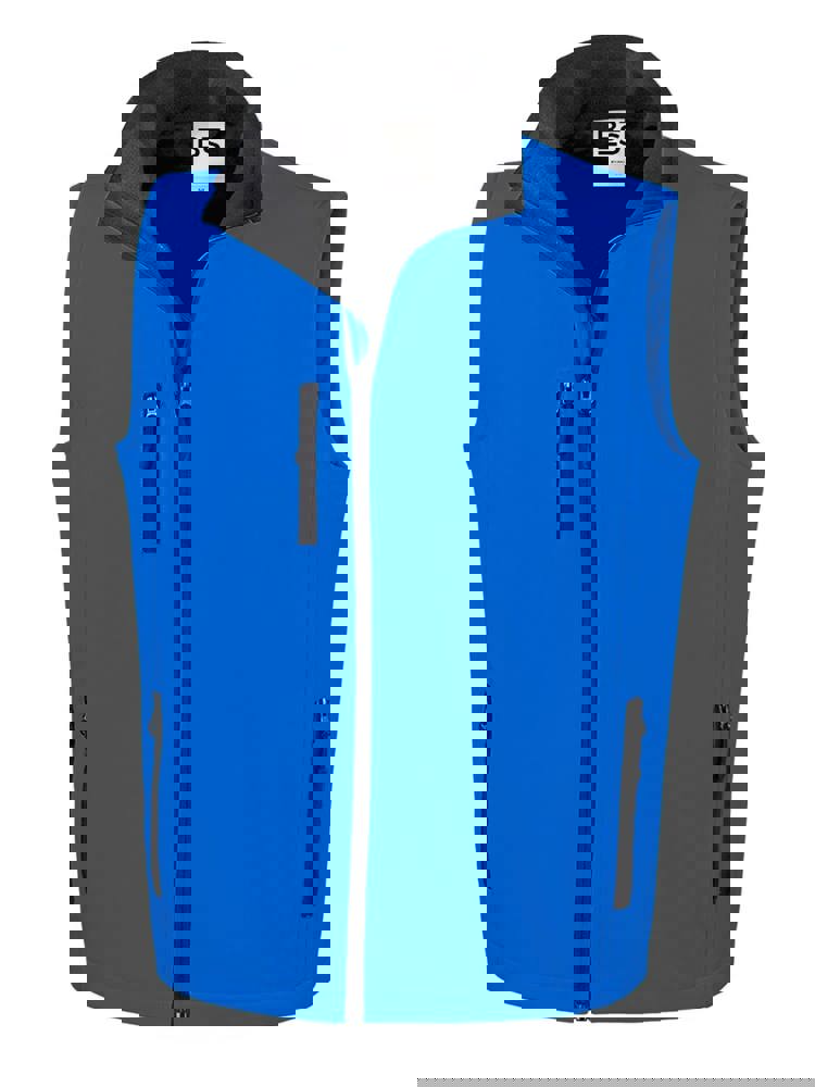 BS Traveller Softshell Bodywarmer, 275 gr/m² - Royalblau (PMS 2145C)