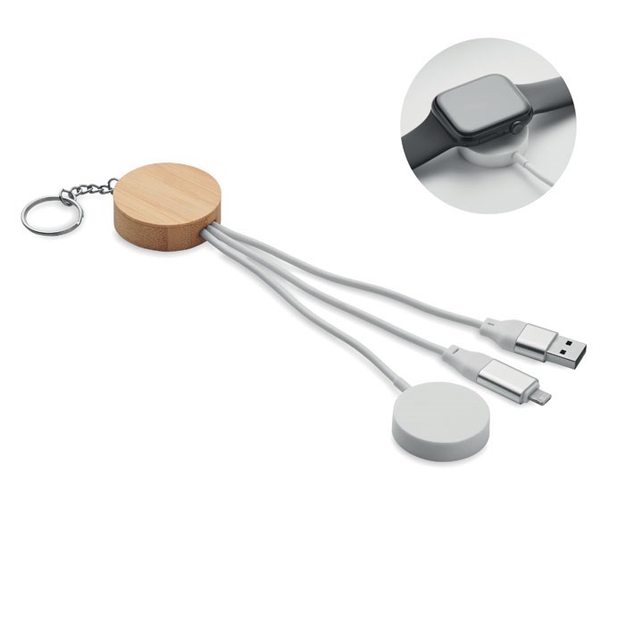 BULE - Schlüsselring 4in1 Kabel 60W - Weiß