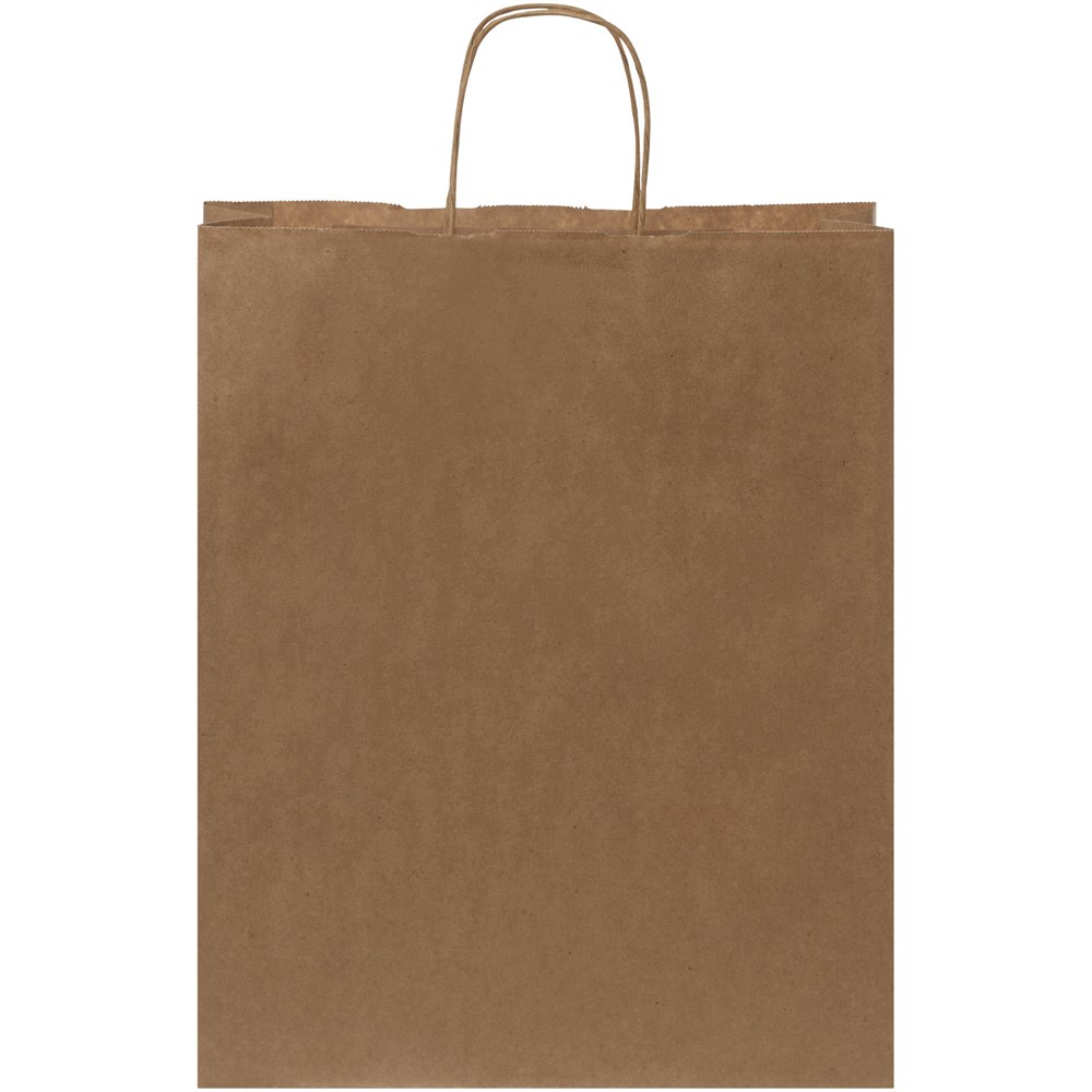 Kraftpapiertasche 80-90 g/m² mit gedrehten Griffen – 32 × 12 × 40 cm