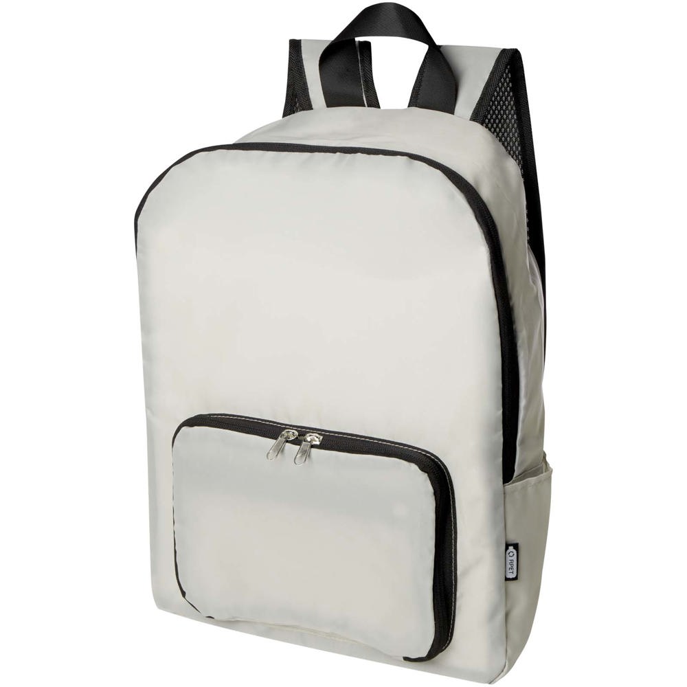 EcoFold faltbarer RPET Rucksack 15 L - Sandstone