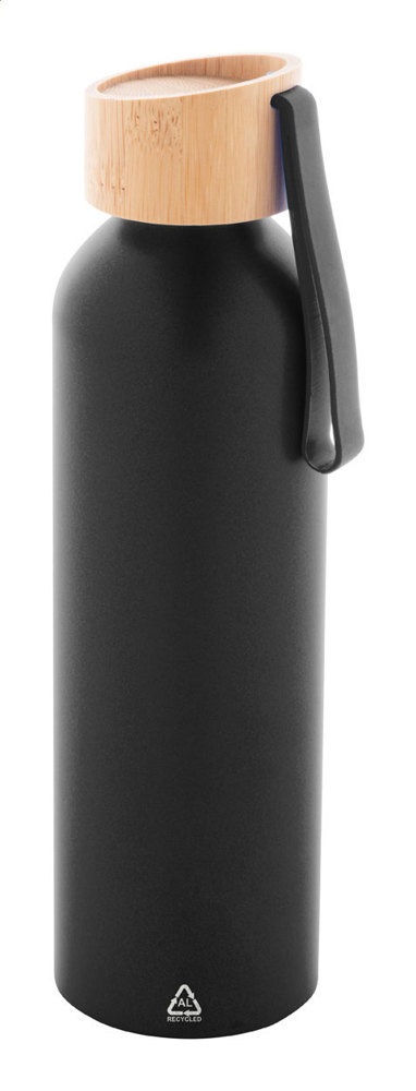 Ralusip Plus - Flasche aus recyceltem Aluminium - schwarz